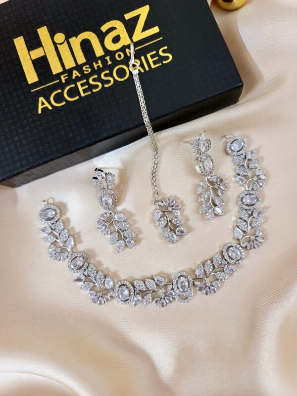 Elegant American Diamond Party Wear Set - Image 4