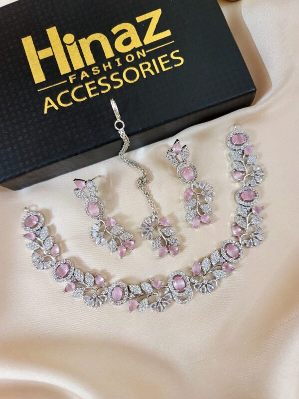 Elegant American Diamond Party Wear Set - Image 6