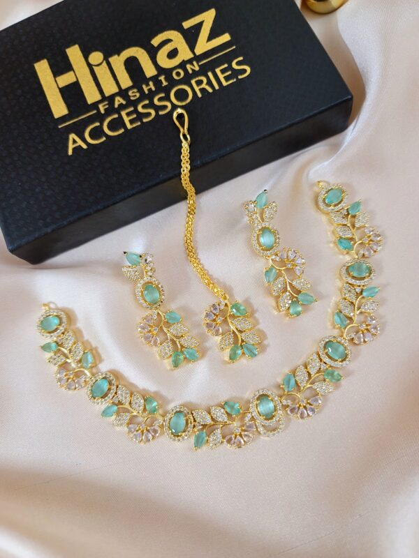 Elegant American Diamond Party Wear Set - Image 3