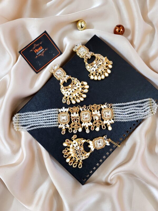 Kundan Party Wear  Choker Set - Image 4