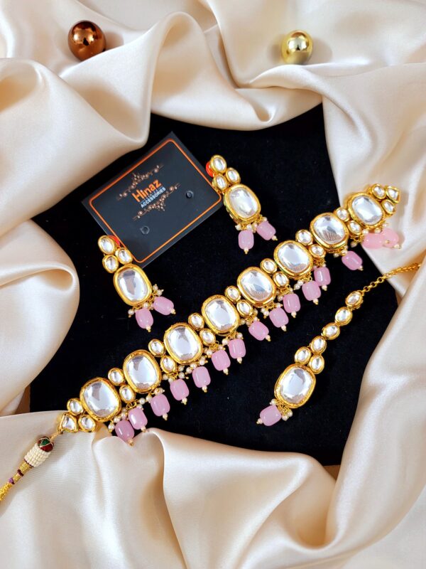 Indian Kundan + Meena  Choker (Double Sided)