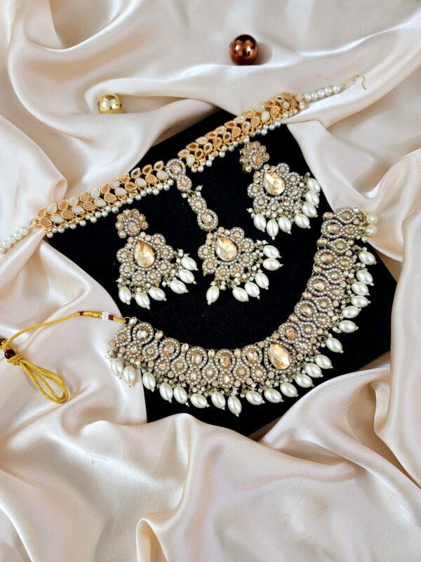 Indian Embellished Semi Bridal Set