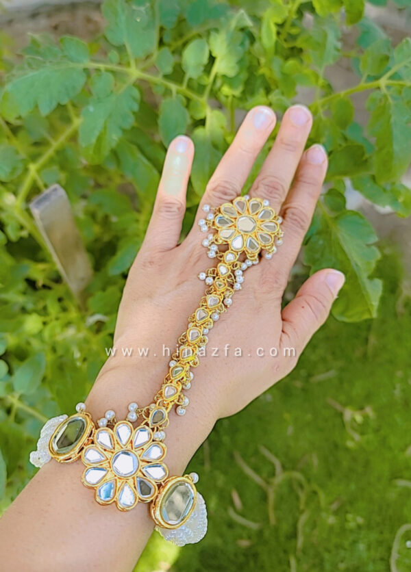 Farshi Kundan  Pearly Angla