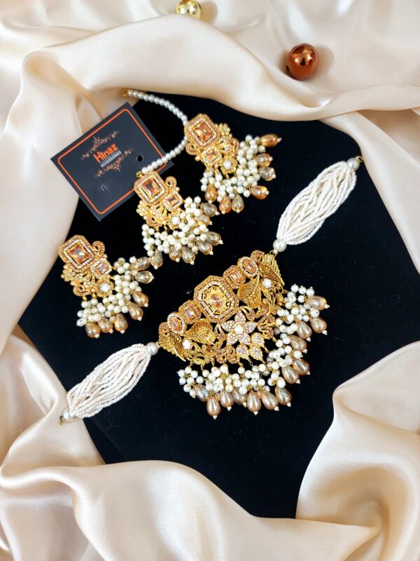 Trending Designer " Rani Choker" Set