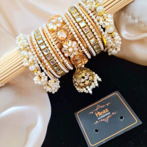 Beautiful Metal Bridal Bangle Set