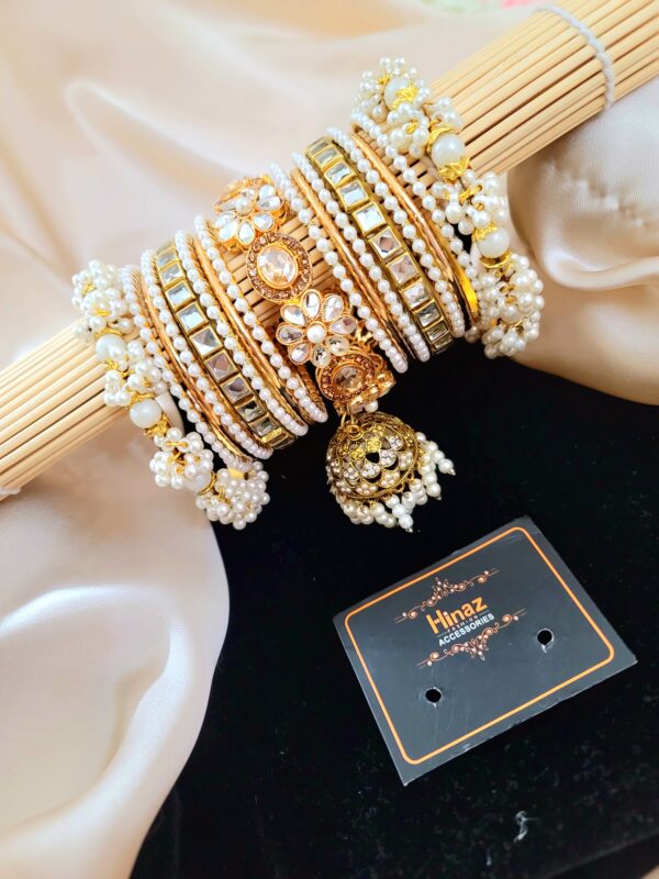Beautiful Metal Bridal Bangle Set