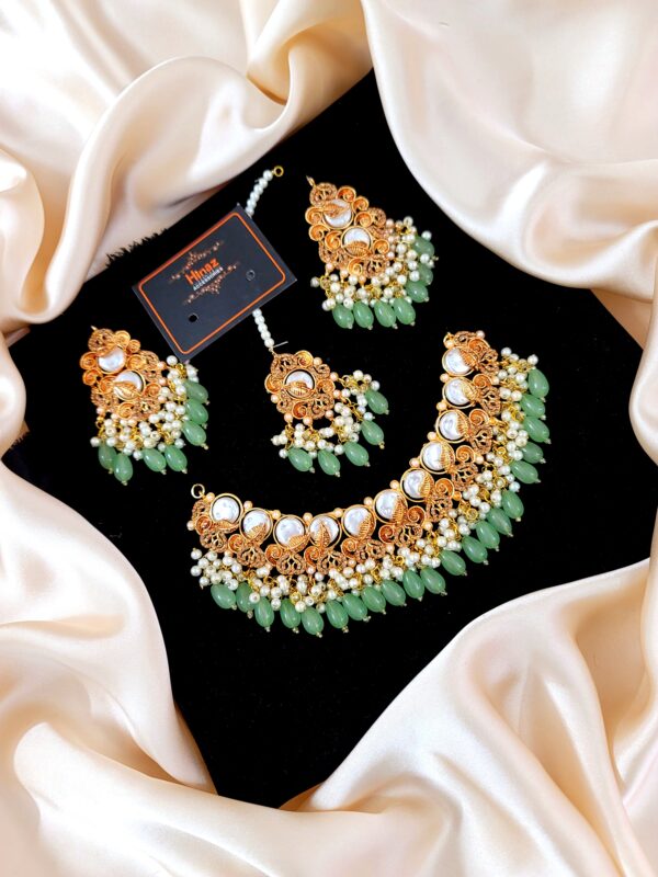 Bridal Pearl Embellished Designer Set - Image 3