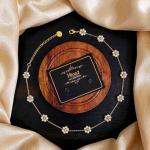 Elegant Stainless Steel China Gold Flower Chain