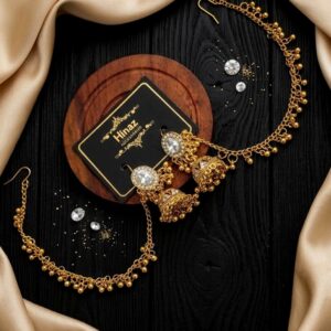 Oxidized Jhumki Sharay