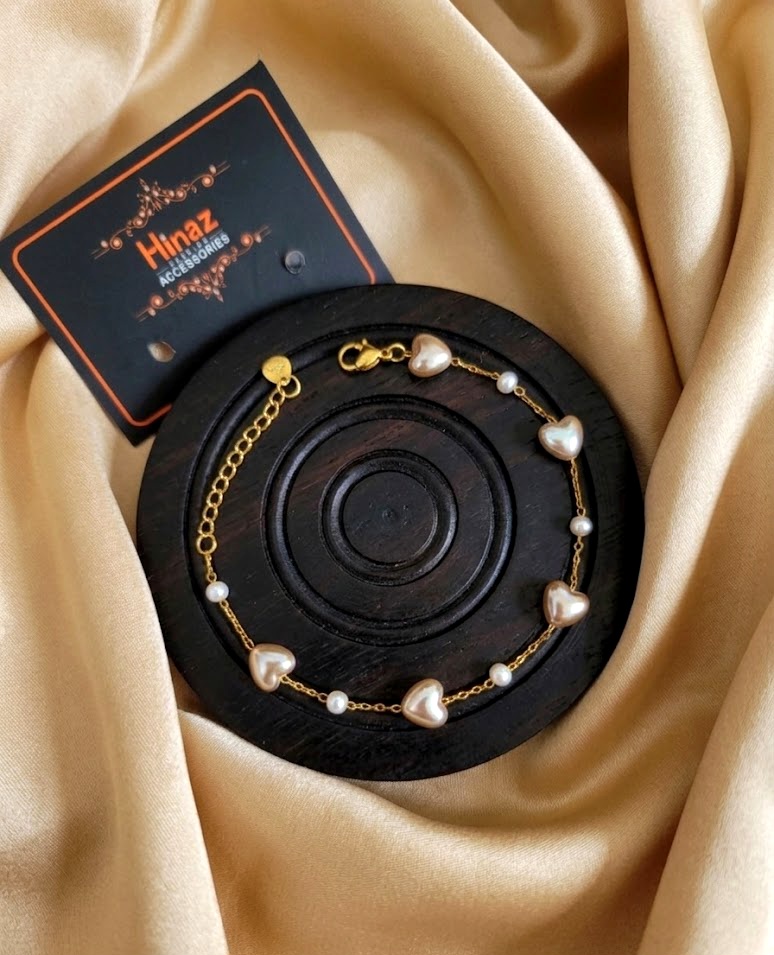 Stainless Steel China Gold Heart Braclate