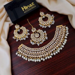 Kundan Embellished Party Wear Set