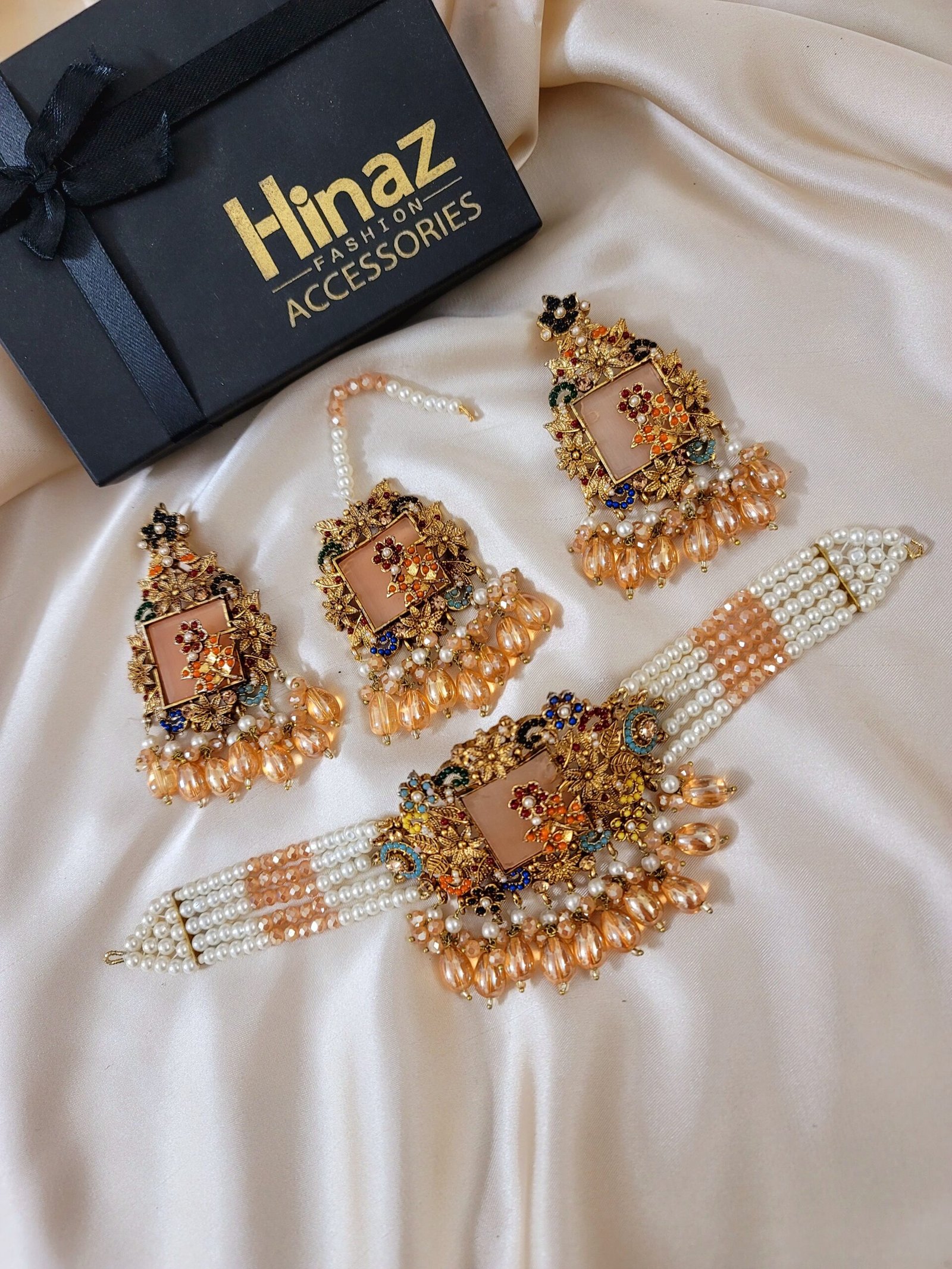 Designer Stone Choker Set - Image 4