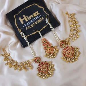 Designer Noratan Earrings Tikka Set
