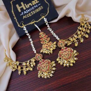 Designer Noratan Earrings Tikka Set