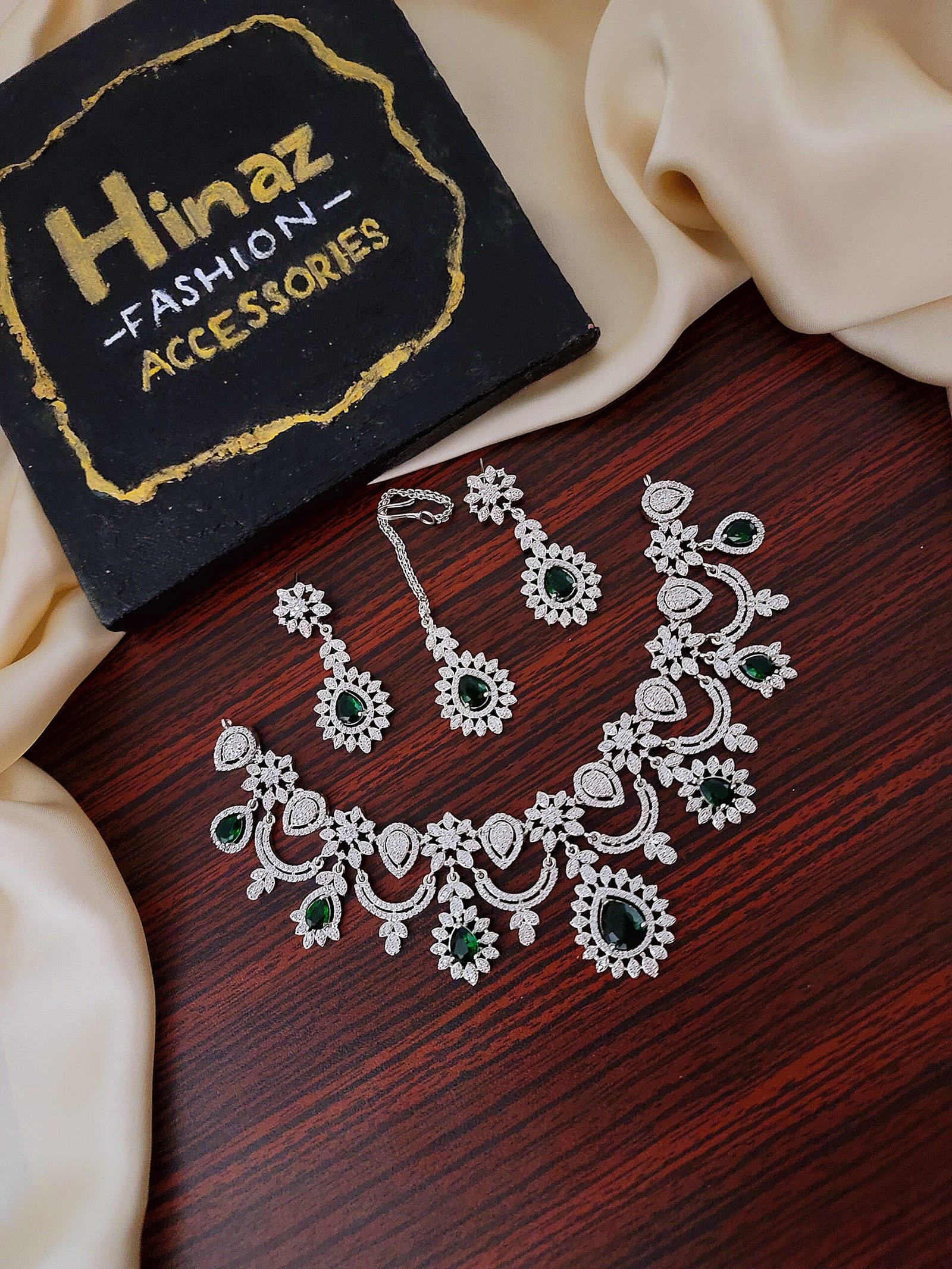 American Diamond Prettiest Bridal Set - Image 3