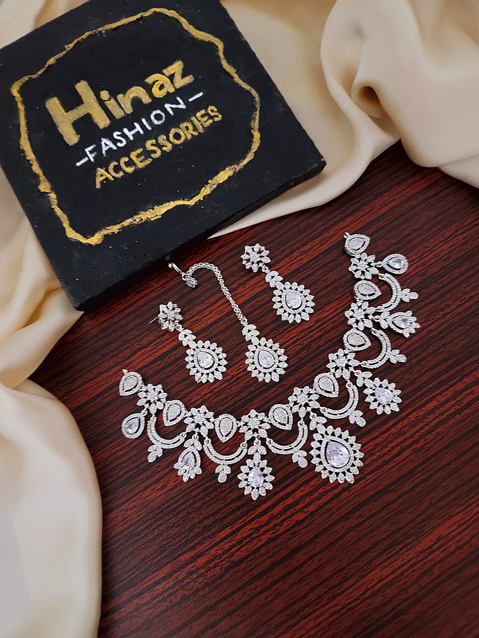American Diamond Prettiest Bridal Set - Image 4